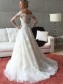 A-Line Long Sleeves Lace Off the Shoulder Wedding Dresses Bridal Gowns 99603264
