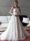 A-Line Long Sleeves Lace Off the Shoulder Wedding Dresses Bridal Gowns 99603264