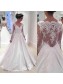 A-Line Long Sleeves Lace Wedding Dresses Bridal Gowns 99603273