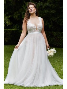 Lace Tulle Plus Size Wedding Dresses Bridal Gowns 99603286 Lace Tulle Plus Size Wedding Dresses Bridal Gowns 99603286