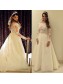A-Line Lace Long Sleeves Wedding Dresses Bridal Gowns 99603308
