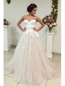 A-Line Sweetheart Lace Tulle Wedding Dresses Bridal Gowns 99603317 A-Line Sweetheart Lace Tulle Wedding Dresses Bridal Gowns 99603317