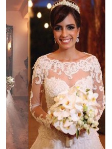 A-Line Long Sleeves Lace Wedding Dresses Bridal Gowns 99603319 A-Line Long Sleeves Lace Wedding Dresses Bridal Gowns 99603319