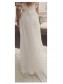A-Line Off-the-Shoulder Lace Chiffon Wedding Dresses Bridal Gowns 99603324
