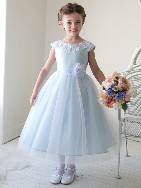 Cute Blue Flower Girl Dresses 99604007