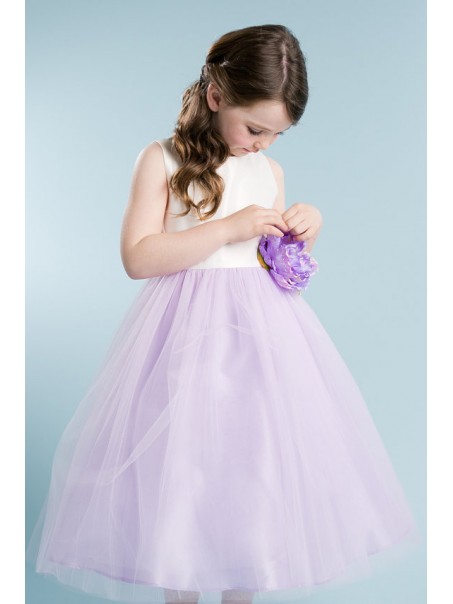 Lilac White Flower Girl Dresses 99604008