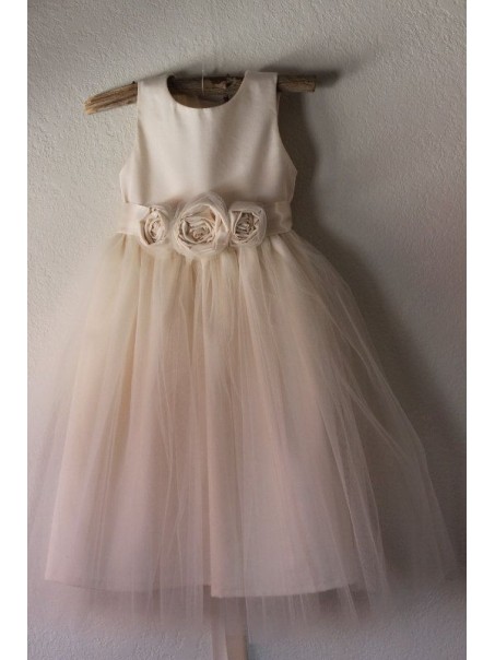 Tulle Satin Flower Girl Dresses 99604014
