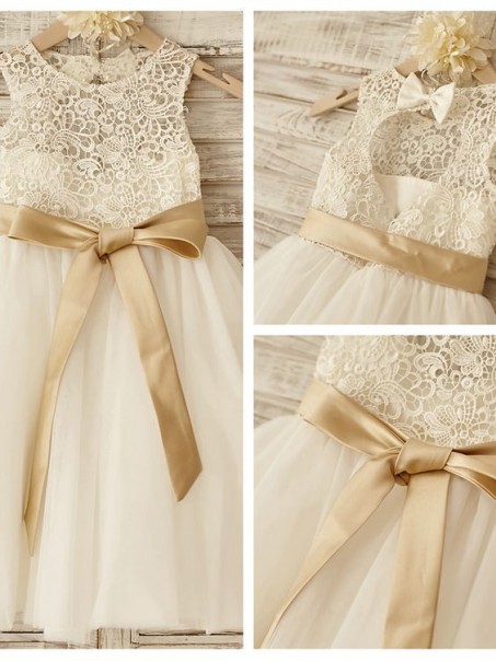 Lace Tulle Flower Girl Dresses 99604016