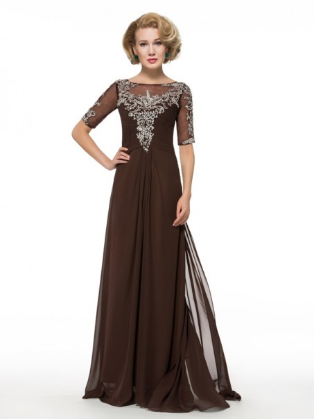 Short Sleeve Chiffon Floor Length Mother of The Bride Dresses 99605006 Short Sleeve Chiffon Floor Length Mother of The Bride Dresses 99605006