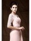 Long Pink Lace Chiffon Half Sleeves Floor Length Mother of The Bride Dresses 99605009