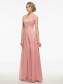 Long Pink Lace Chiffon V-Neck Mother of The Bride Dresses 99605024 Long Pink Lace Chiffon V-Neck Mother of The Bride Dresses 99605024
