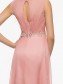 Long Pink Lace Chiffon V-Neck Mother of The Bride Dresses 99605024 Long Pink Lace Chiffon V-Neck Mother of The Bride Dresses 99605024