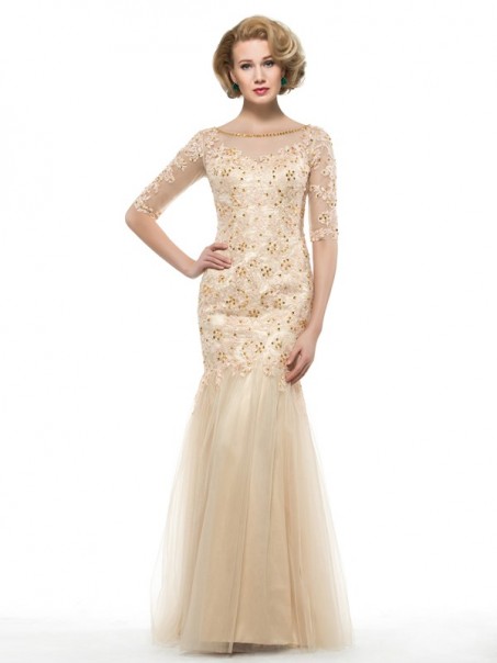 Mermaid Half Sleeves Lace Long Mother of The Bride Dresses 99605025 Mermaid Half Sleeves Lace Long Mother of The Bride Dresses 99605025