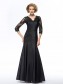 Long Black 3/4 Length Sleeves Lace Long Mother of The Bride Dresses 99605030 Long Black 3/4 Length Sleeves Lace Long Mother of The Bride Dresses 99605030