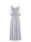 Long Navy 3/4 Length Sleeves Lace Chiffon Long Mother of The Bride Dresses 99605036