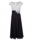 A-Line V-Neck Lace and Chiffon Tea-Length Mother of The Bride Dresses 99605041