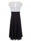 A-Line V-Neck Lace and Chiffon Tea-Length Mother of The Bride Dresses 99605041