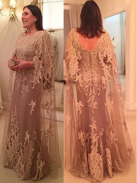 Long Lace Appliques Mother of The Bride Dresses Mother of The Groom Dresses 99605042