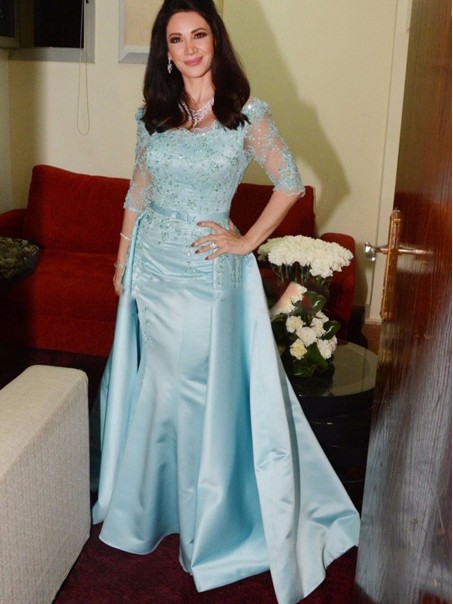 Elegant Mermaid Off-the-Shoulder Lace Appliques Mother of The Bride and Groom Dresses 99605048