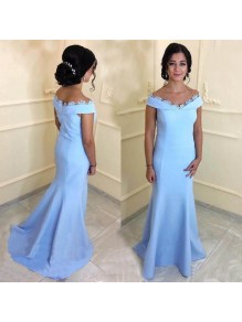 Mermaid Off-the-Shoulder Long Mother of The Bride and Groom Dresses 99605073