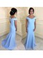 Mermaid Off-the-Shoulder Long Mother of The Bride and Groom Dresses 99605073