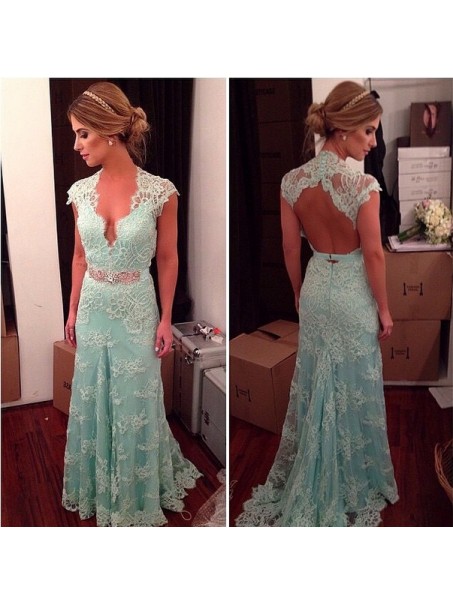 Lace V-Neck Long Mother of The Bride and Groom Dresses 99605074 Lace V-Neck Long Mother of The Bride and Groom Dresses 99605074