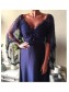 A-Line V-Neck Long Mother of The Bride Dresses 99605121
