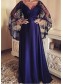 A-Line V-Neck Long Mother of The Bride Dresses 99605121