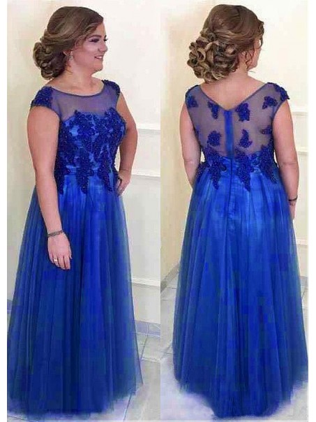A-Line Tulle Mother of The Bride Dresses with Lace Appliques 99605136 A-Line Tulle Mother of The Bride Dresses with Lace Appliques 99605136