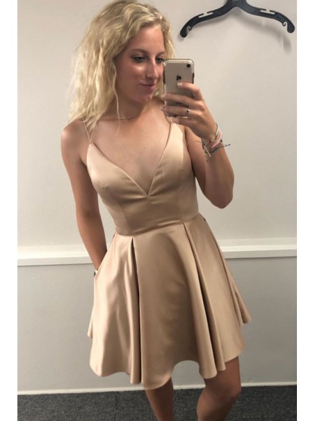 Short V-Neck Prom Dress Homecoming Dresses Graduation Party Dresses 99701026