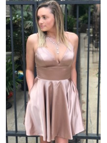 Short V-Neck Prom Dress Homecoming Dresses Graduation Party Dresses 99701034