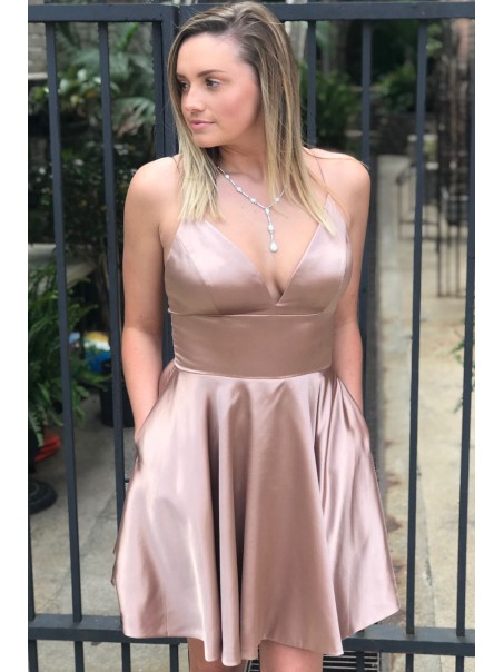 Short V-Neck Prom Dress Homecoming Dresses Graduation Party Dresses 99701034