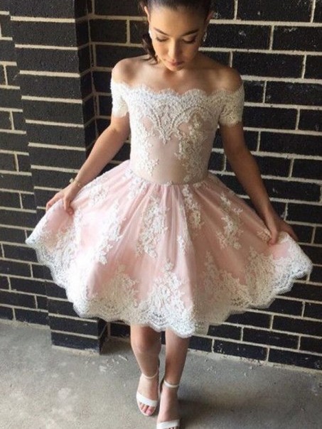 Short Lace Prom Dress Homecoming Dresses Graduation Party Dresses 99701048