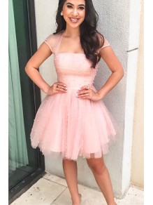 Short Pink Beaded Prom Dress Homecoming Dresses Graduation Party Dresses 99701060