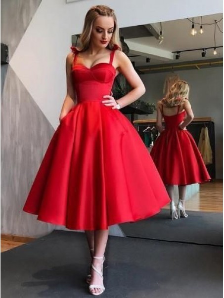 A-Line Red Prom Dress Homecoming Dresses Graduation Party Dresses 99701077