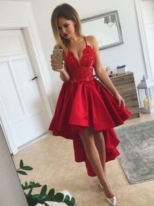 High Low Lace Prom Dress Homecoming Graduation Cocktail Dresses 99701107