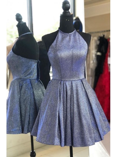Short Sparkle Halter Prom Dress Homecoming Graduation Cocktail Dresses 99701114