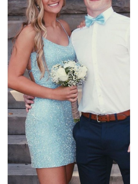 Short Sparkle Sequins Prom Dress Homecoming Graduation Cocktail Dresses 99701146