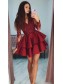 Short Prom Dress Long Sleeves Lace Homecoming Graduation Cocktail Dresses 99701160