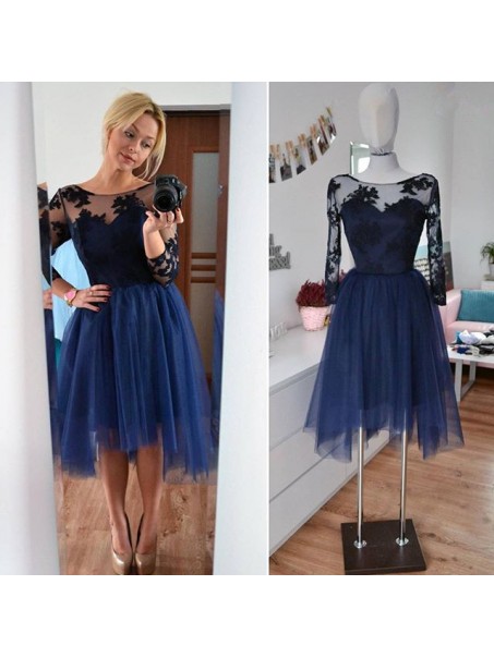 Short Lace Tulle Prom Dress Homecoming Graduation Cocktail Dresses 99701189