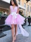 High Low Pink Prom Dress Homecoming Graduation Cocktail Dresses 99701214