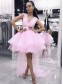High Low Pink Prom Dress Homecoming Graduation Cocktail Dresses 99701214