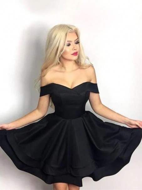 Short Black Prom Dress Homecoming Graduation Cocktail Dresses 99701242