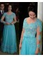 A-Line Beaded Lace Long Sleeves Mother of the Bride Dresses 99702012