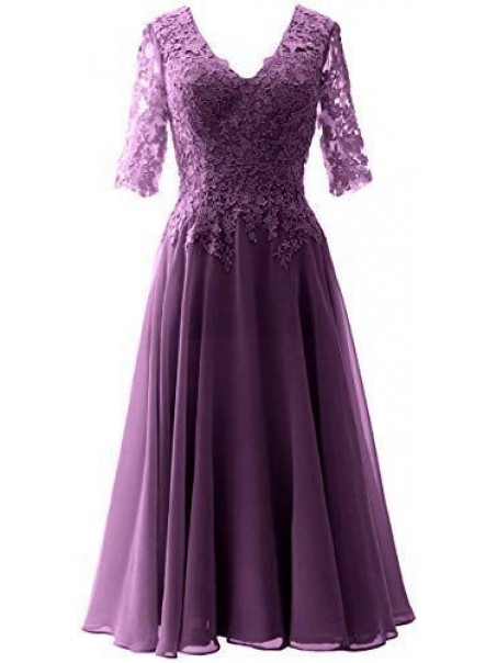 A-Line V-Neck Lace Floor Length Mother of the Bride Dresses 99702047