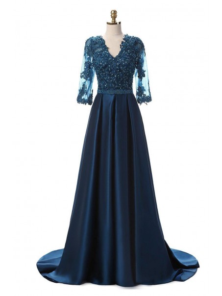 A-Line Beaded Lace Mother of the Bride Dresses 99702051