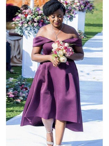 High Low Off-the-Shoulder Mother of the Bride Dresses 99702053