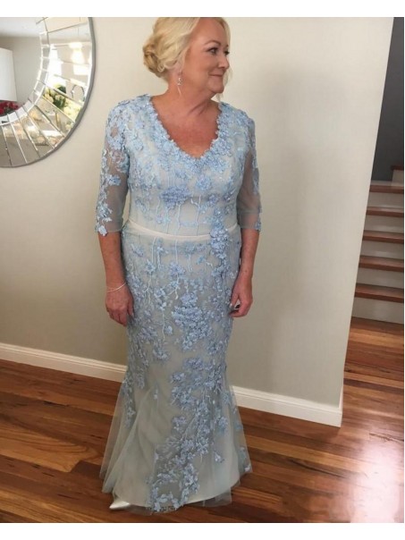 Mermaid Lace Long Mother of the Bride Dresses 99702066