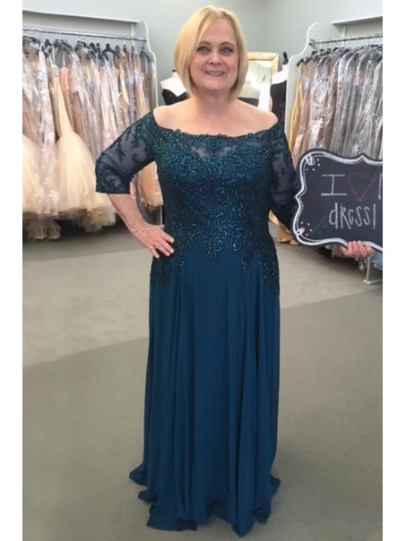 A-Line Chiffon Lace Mother of the Bride Dresses 99702067