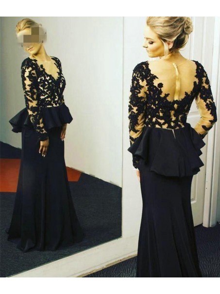 Long Sleeves Lace Mother of the Bride Dresses 99702075